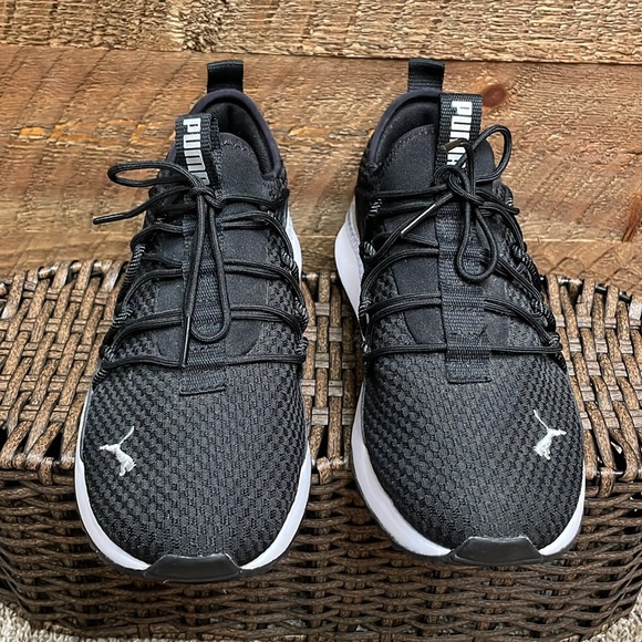 PUMA Women’s Pacer Next Cage Running Shoes Sneakers Black & White Size 7.5 EUC - Picture 2 of 12